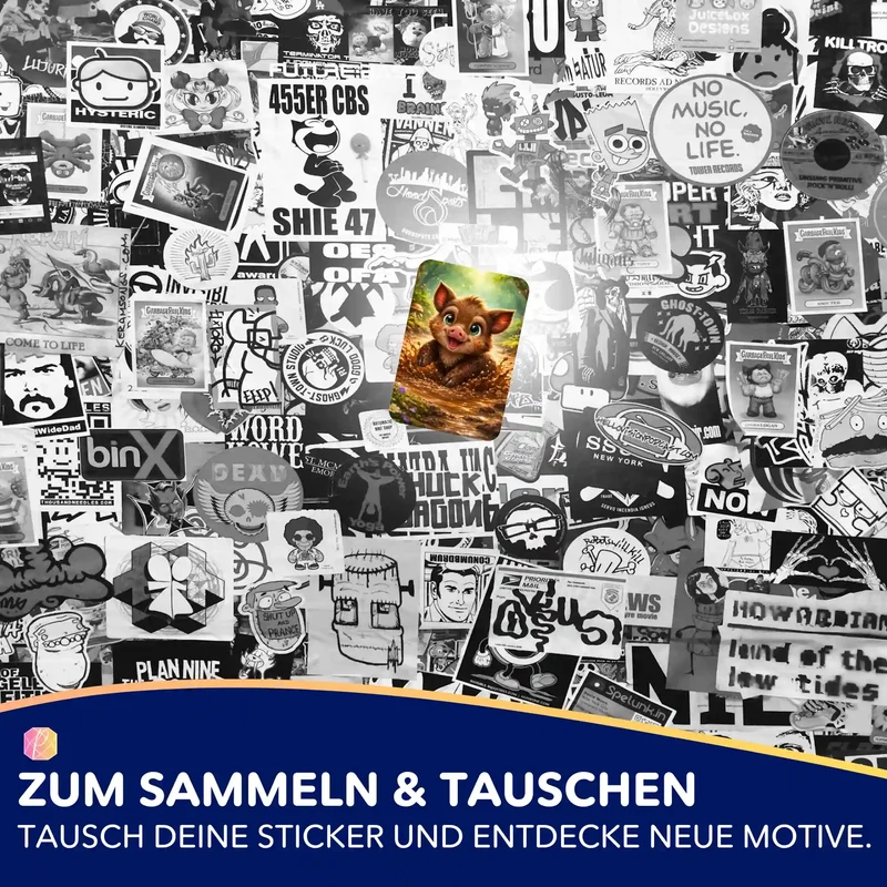 Aufkleber 5er-Set - Pfützenglück
