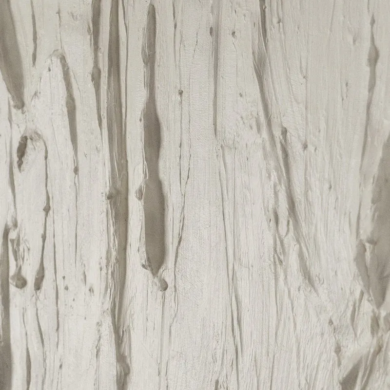 Beige Abstraktes Acryl-Leinwandbild mit Rahmen - Sanfte Berührung