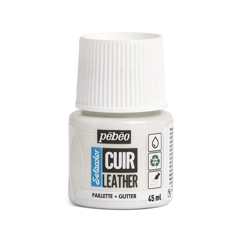 Pebeo - Setacolor Leather Paint 45ml - Glitter Iridescent