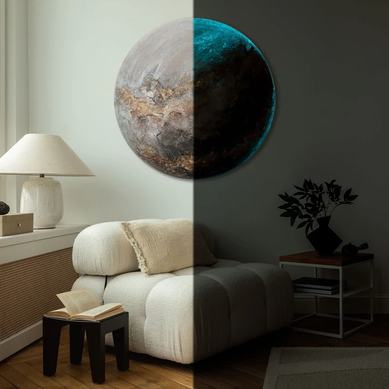 Ist ein runder Acrylplanet für moderne Innenräume - Enigma
