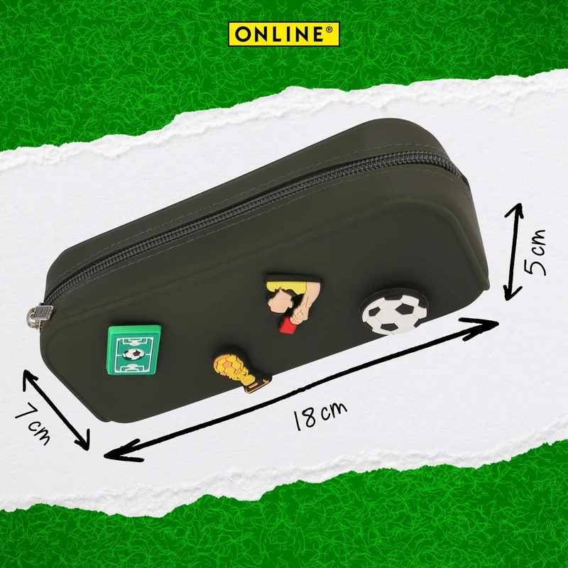 ONLINE PEN Schlampermäppchen Soccer mit Pins | Etui