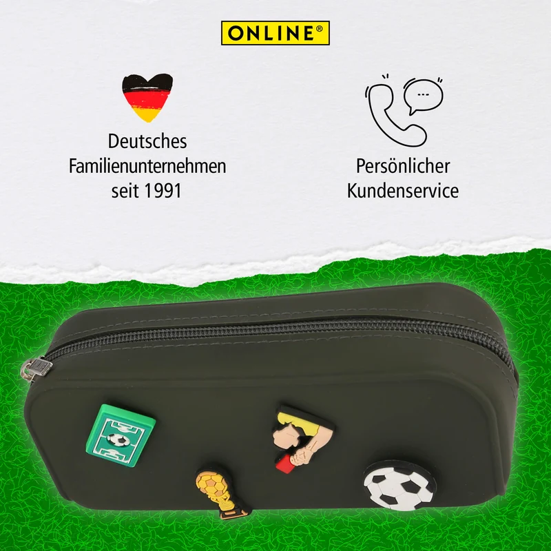 ONLINE PEN Schlampermäppchen Soccer mit Pins | Etui
