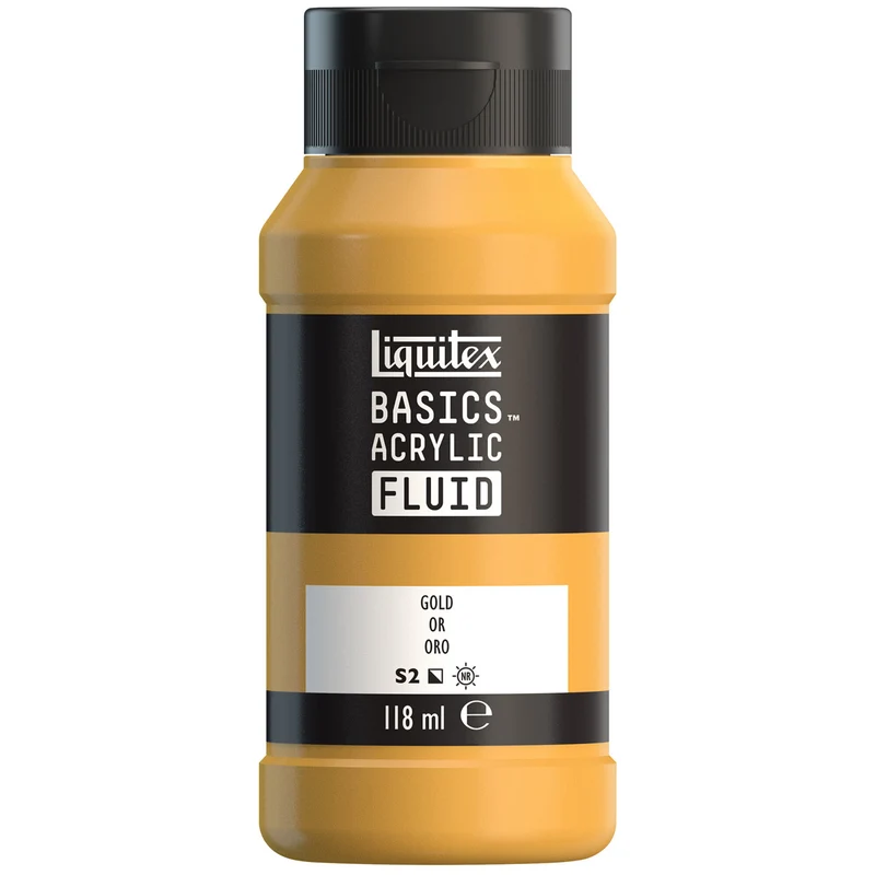 Liquitex Basics Fluid Acrylic 118ml - Gold S2