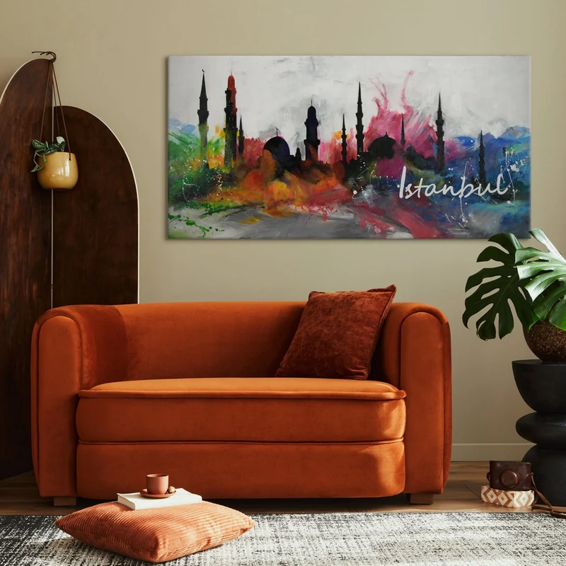 Handgemalte Acrylbilder "Istanbul"
