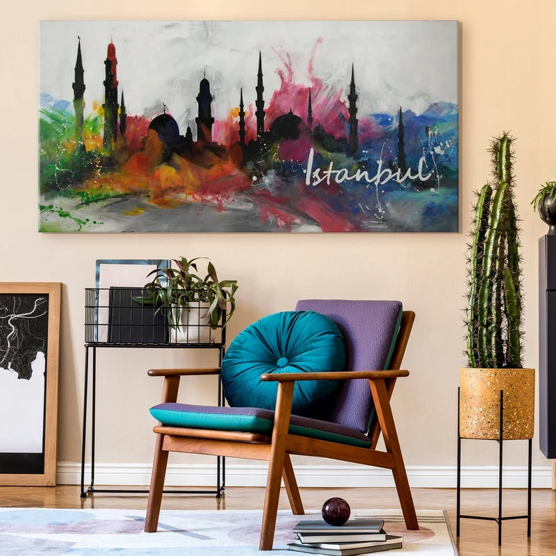 Handgemalte Acrylbilder "Istanbul"