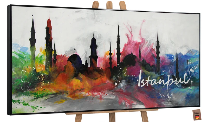 Handgemalte Acrylbilder "Istanbul"