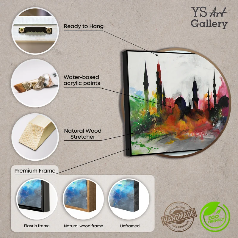 Handgemalte Acrylbilder "Istanbul"