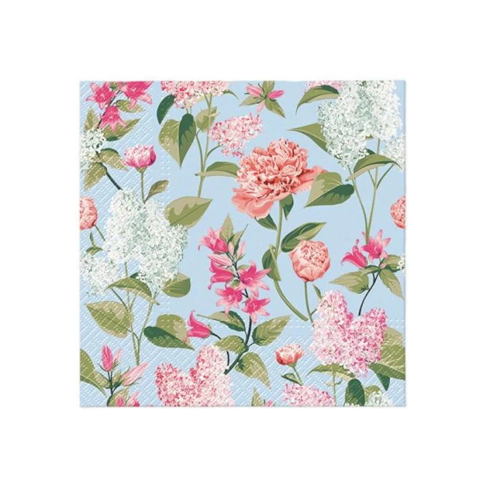 Decoupage Napkins - Lilac with Peonies - 1 pc