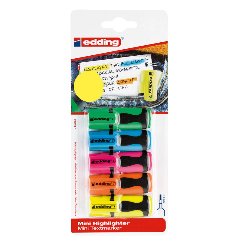 Edding Mini Highlighters Neon Colours