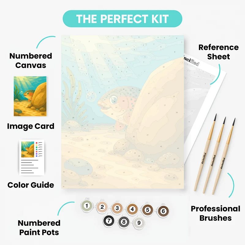 Peekaboo Trout - Paint by Numbers Kit