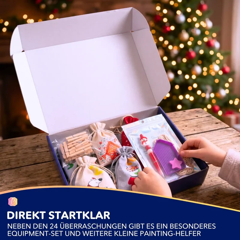 Diamond Painting Adventskalender Kinder 2026 (Vorbestellung)