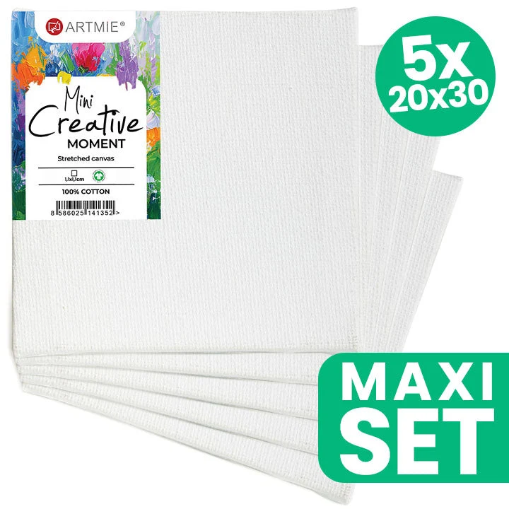 ARTMiE Mini Hobby Canvas Set of 5, 20x30 cm
