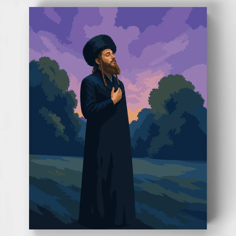 Rabbi Nachman at Dawn - Paint by Numbers Kit