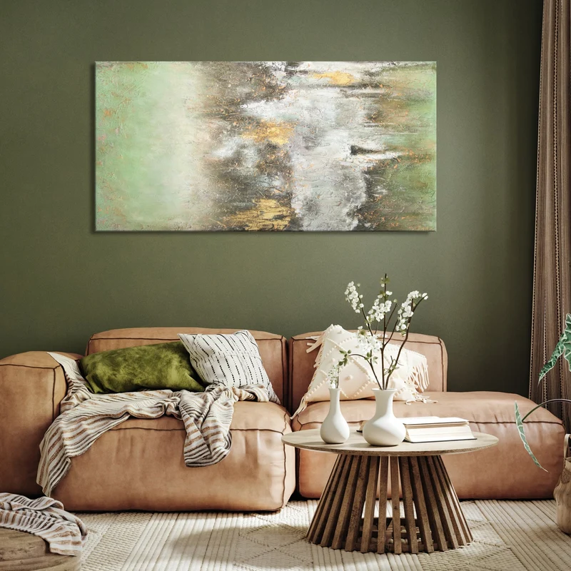 Abstrakte Bild Leinwand "Ruhe vorm Sturm" fürs Wohnzimmer
