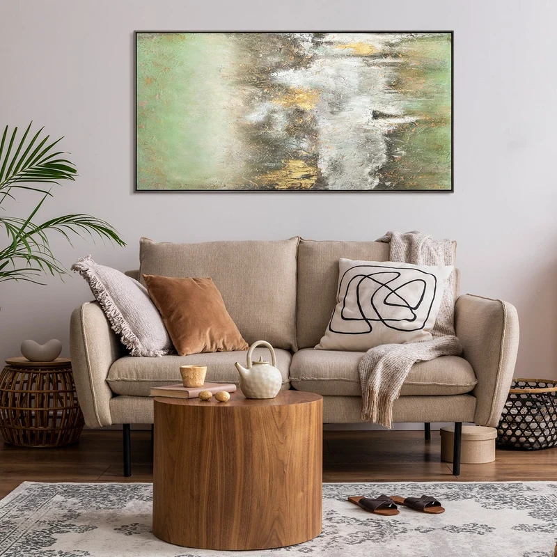 Abstrakte Bild Leinwand "Ruhe vorm Sturm" fürs Wohnzimmer