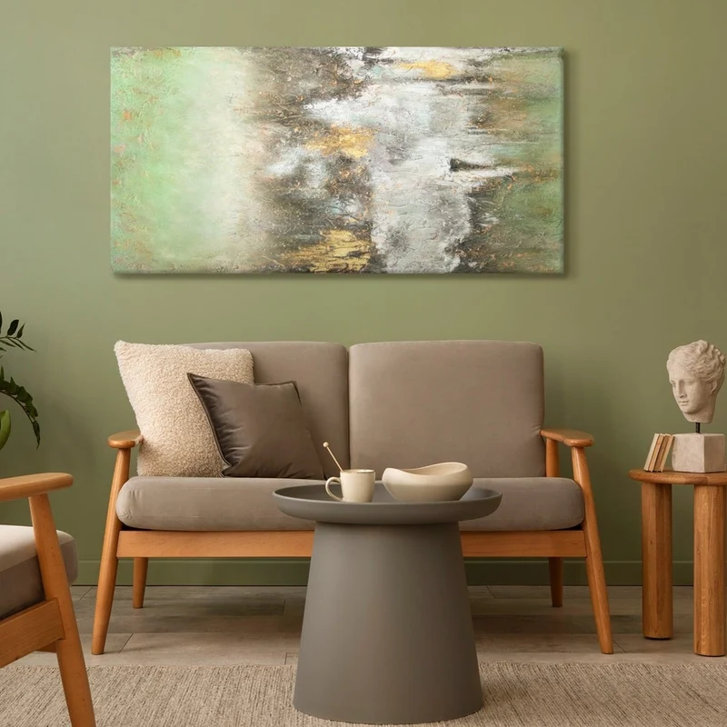 Abstrakte Bild Leinwand "Ruhe vorm Sturm" fürs Wohnzimmer