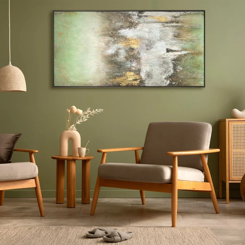 Abstrakte Bild Leinwand "Ruhe vorm Sturm" fürs Wohnzimmer