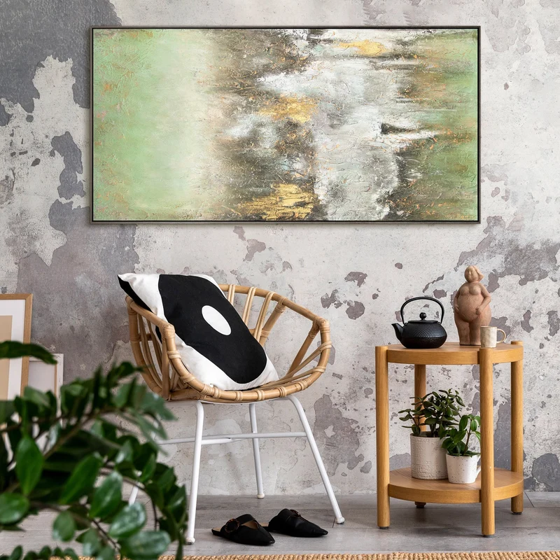 Abstrakte Bild Leinwand "Ruhe vorm Sturm" fürs Wohnzimmer