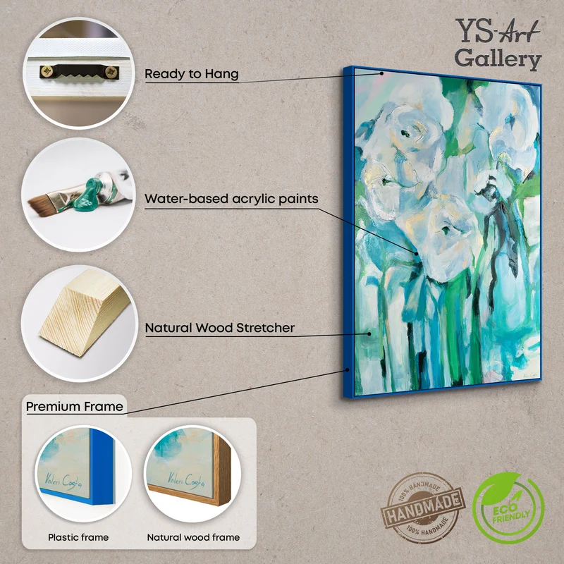 Landschaftsbilder acryl - wandbild modern wohnzimmer Florale Abstraktion