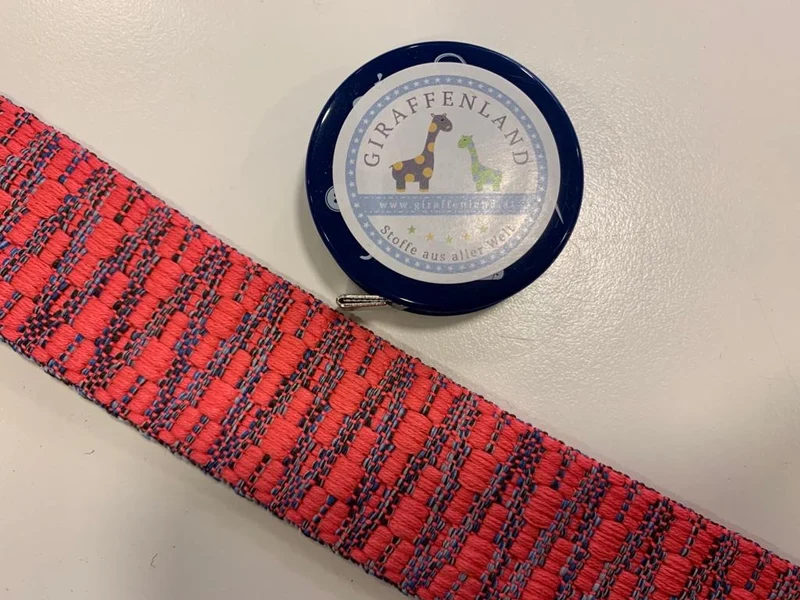 Gurtband 38mm Zickzack beidseitig pink