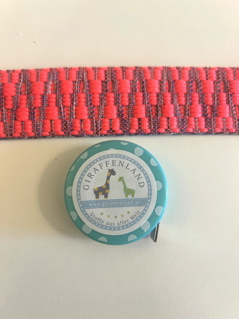 Gurtband 38mm Zickzack beidseitig pink