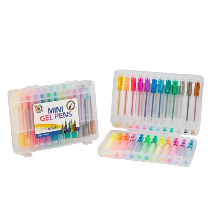 Mini Gel Pens in Case, Set of 24