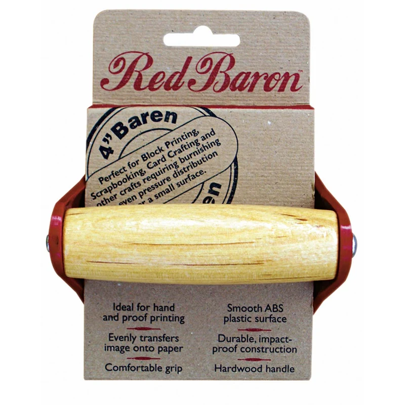 Speedball - Block Printing Baren - The Red Baron 10cm (4")