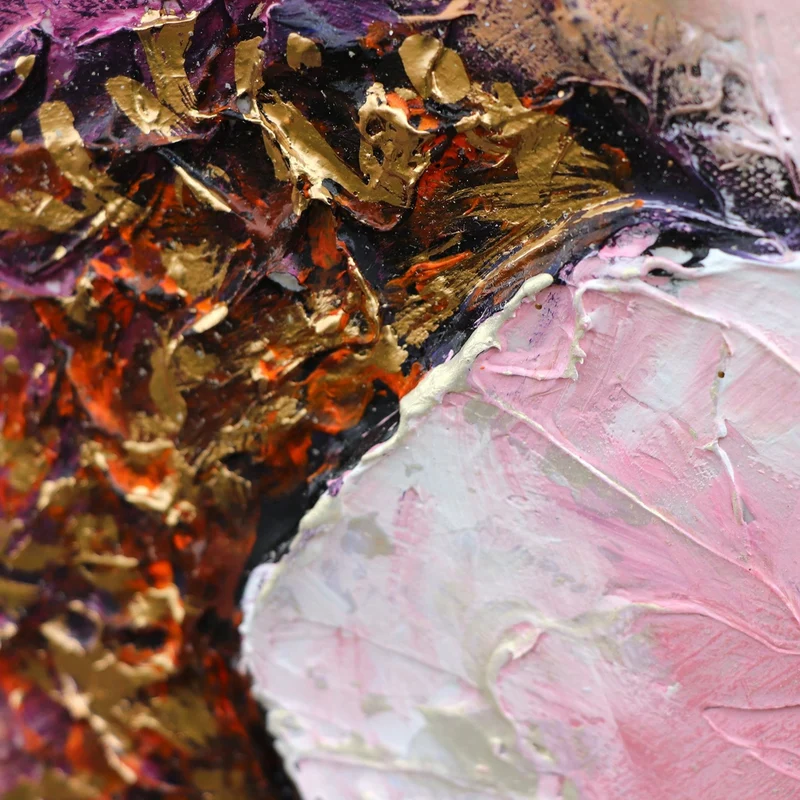 Texturen Gemälde mit Blumen "Pfingstrosen"