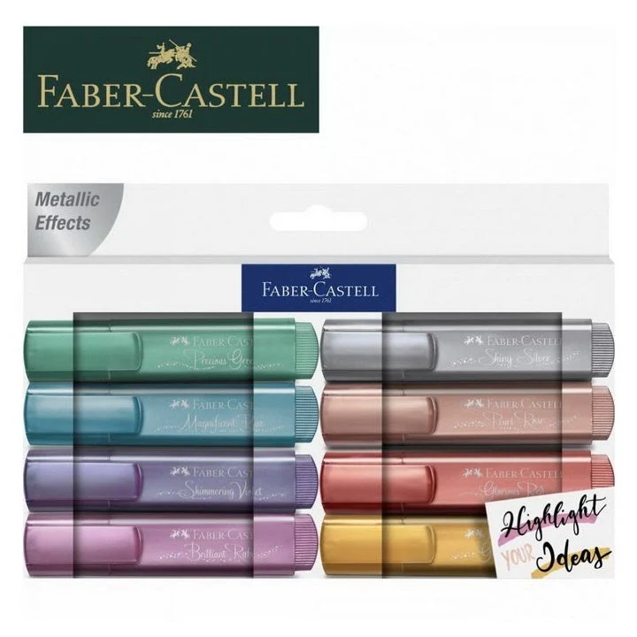 Faber-Castell Metallic Highlighter Set of 8