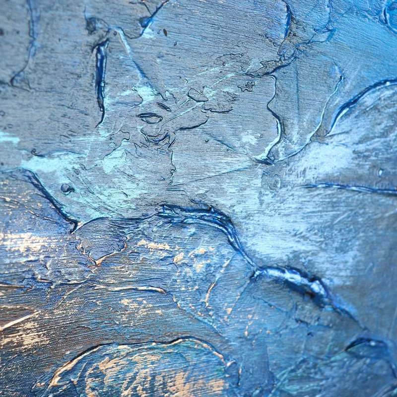 Malen mit Acryl Abstrakte Kunst "Marine II"