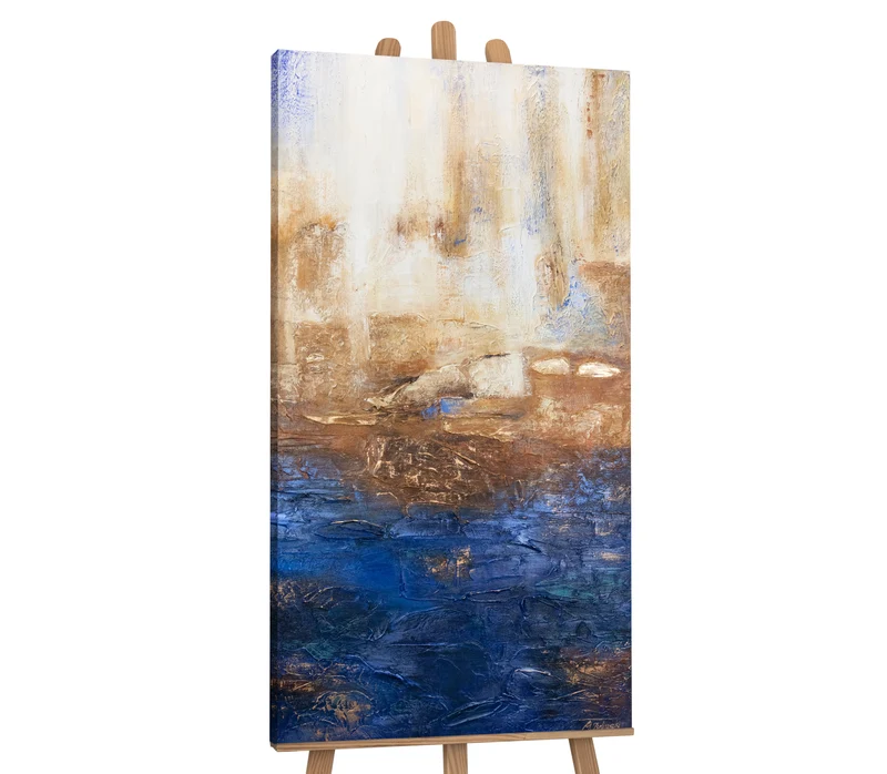 Malen mit Acryl Abstrakte Kunst "Marine II"