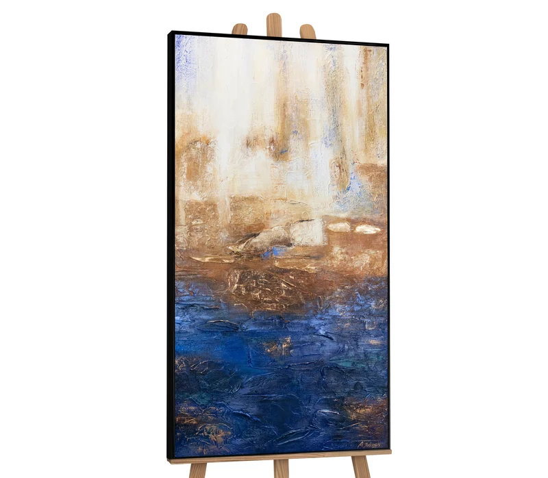 Malen mit Acryl Abstrakte Kunst "Marine II"