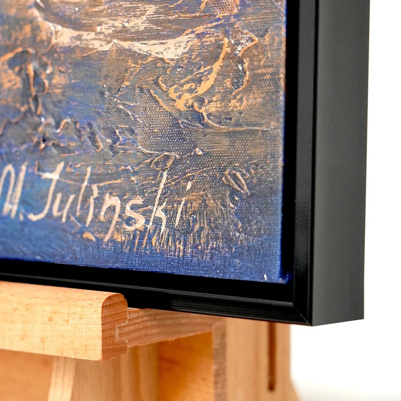 Malen mit Acryl Abstrakte Kunst "Marine II"