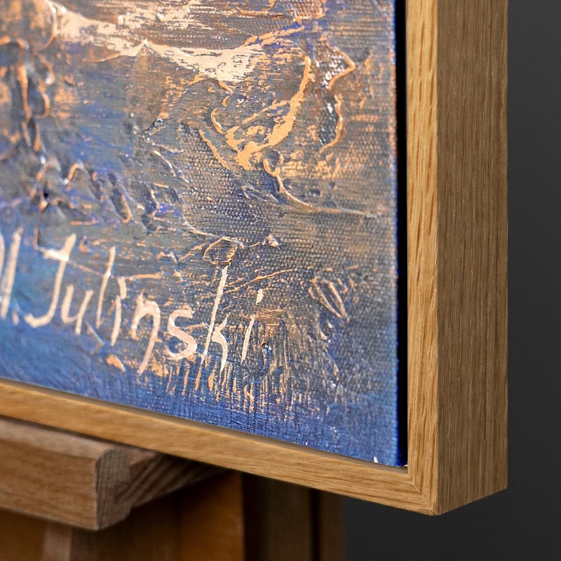 Malen mit Acryl Abstrakte Kunst "Marine II"