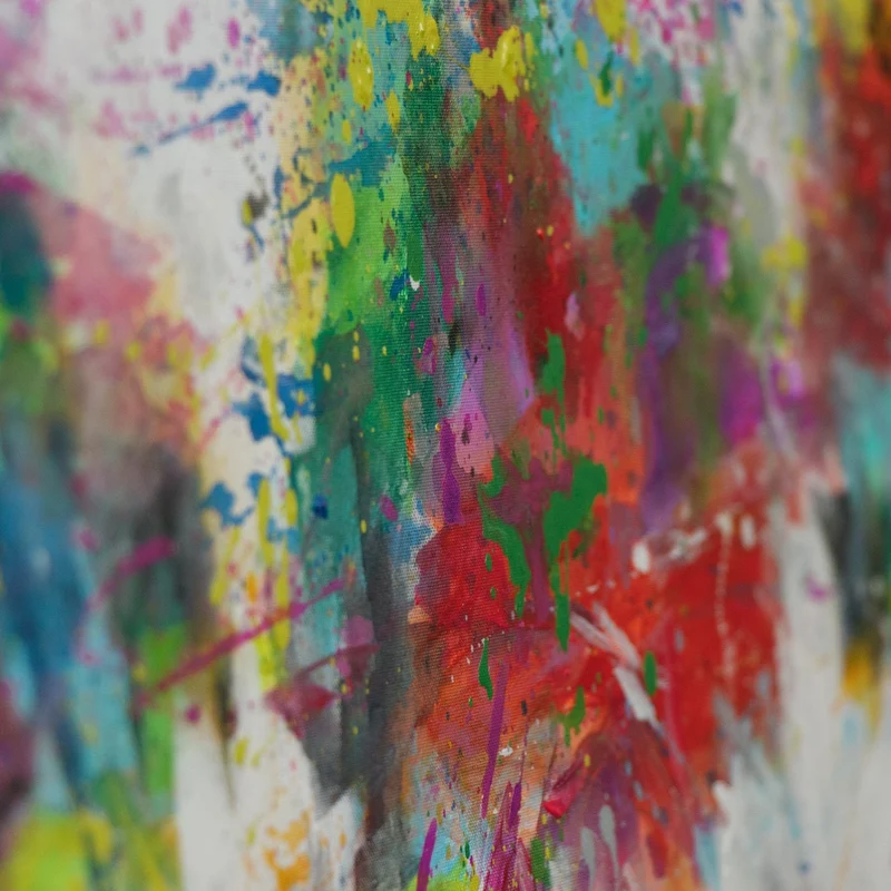 Abstrakte Acrylkunst für Ihr Zuhause "Bunter Wald"