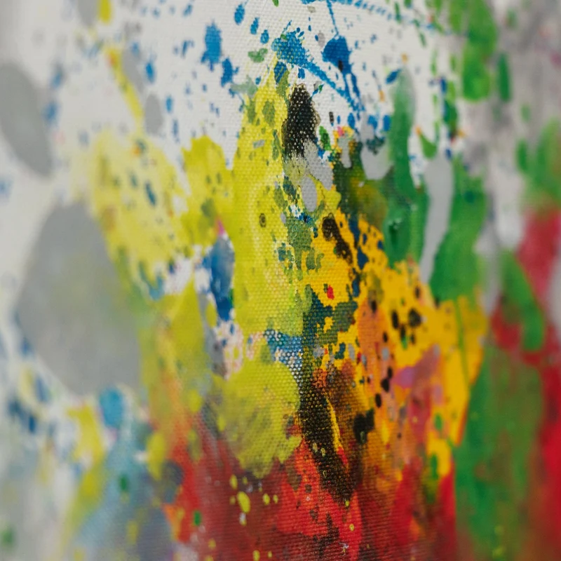 Abstrakte Acrylkunst für Ihr Zuhause "Bunter Wald"