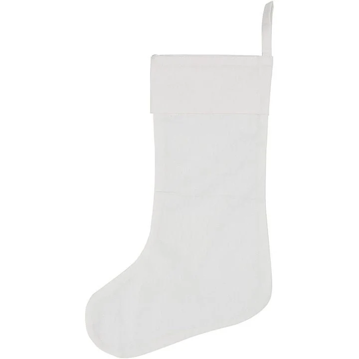 White Christmas Stocking 40 x 26 cm