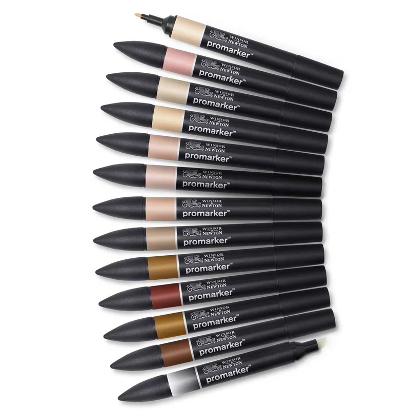Winsor & Newton - ProMarker 12+1 Set Skin Tones