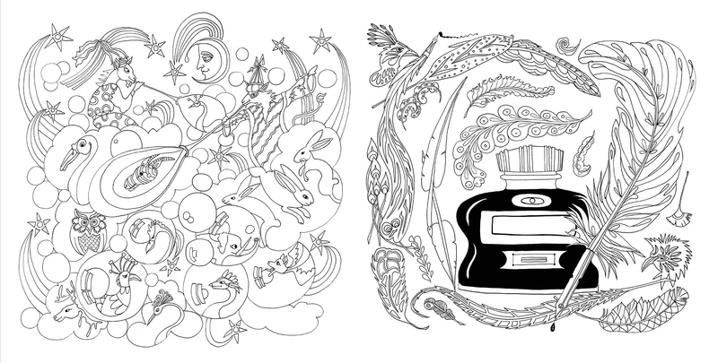 Search Press Books - Tangle Magic Colouring Book - Large Format