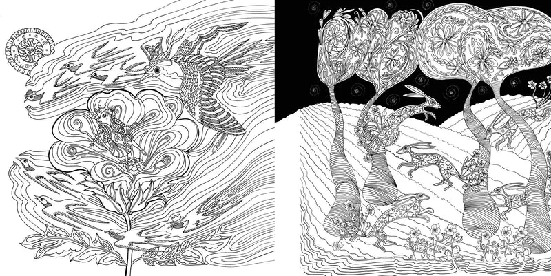 Search Press Books - Tangle Magic Colouring Book - Large Format