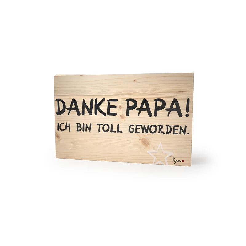 Dekoschild Danke Papa