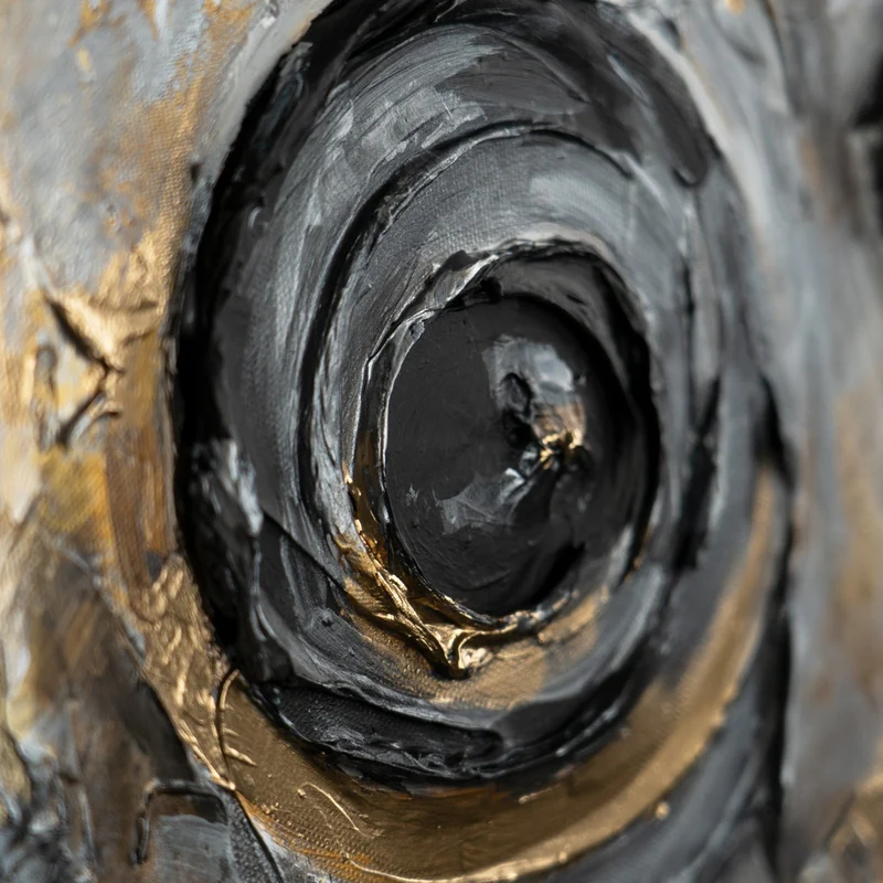 Handgemalte Fisch Acrylgemälde mit Rahmen "Magische Fische" Strukturierte Wandkunst