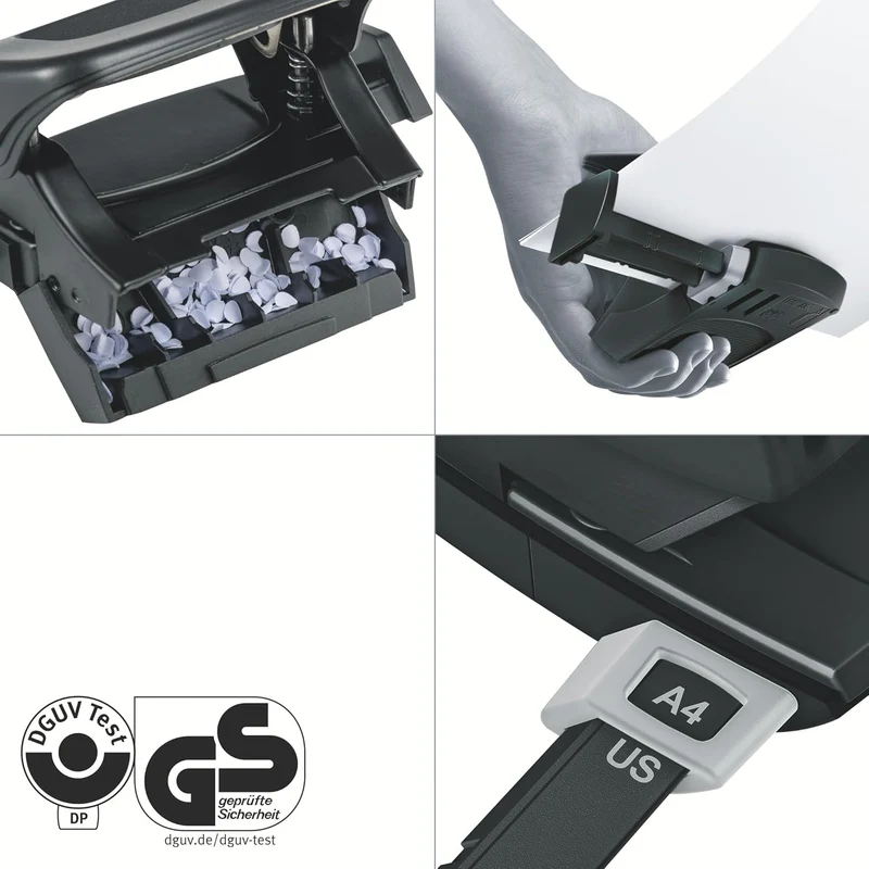Leitz NeXXt Recycle Mini-Locher schwarz – 10 Blatt