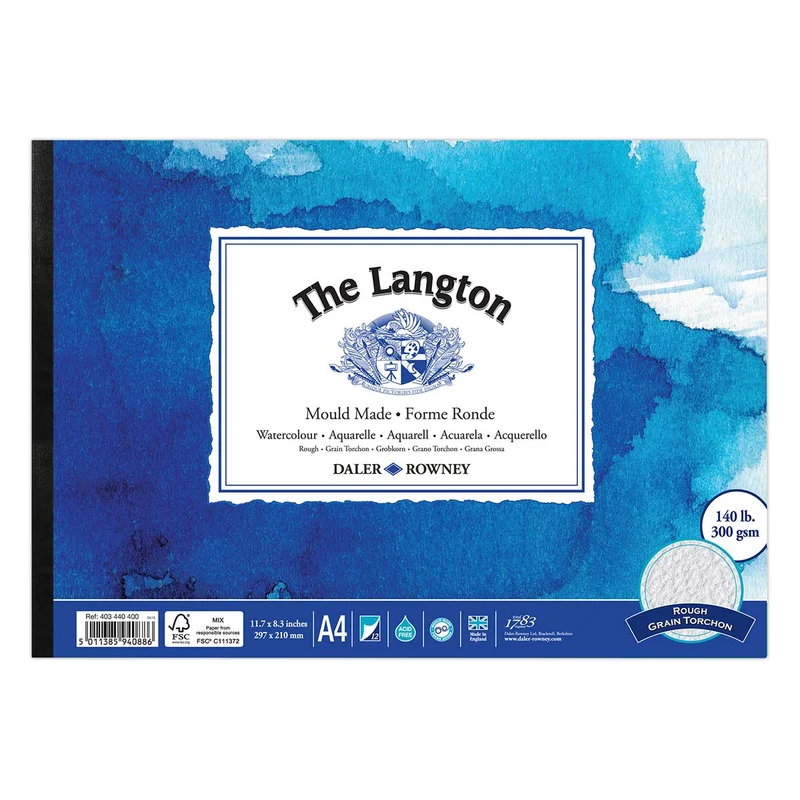 Daler Rowney - Watercolour Pad - The Langton Rough 300gsm A4