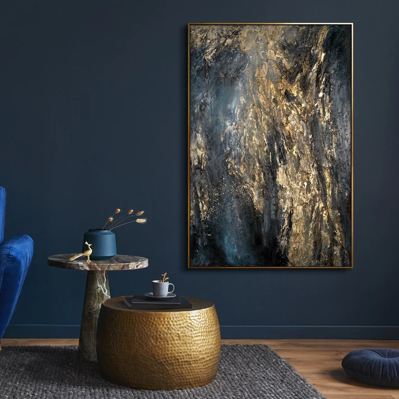 Handgemalte Bilder auf Leinwand abstrakt "Azure"