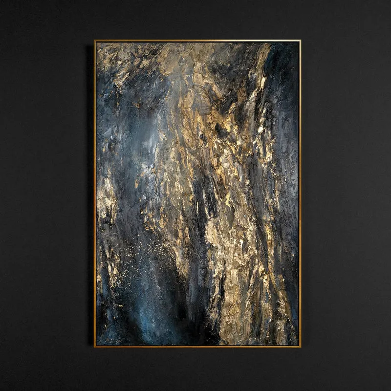 Handgemalte Bilder auf Leinwand abstrakt "Azure"