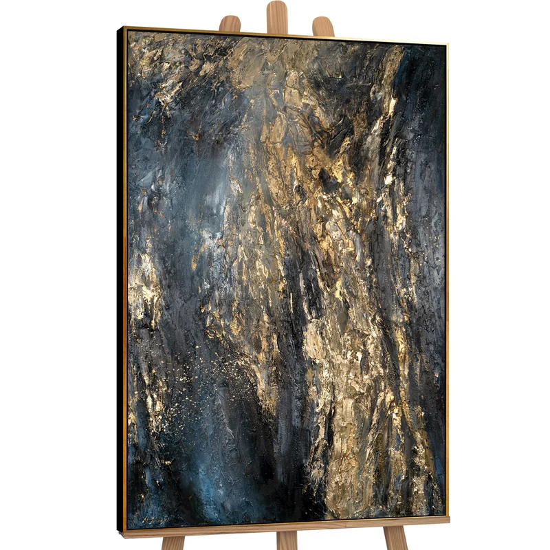 Handgemalte Bilder auf Leinwand abstrakt "Azure"