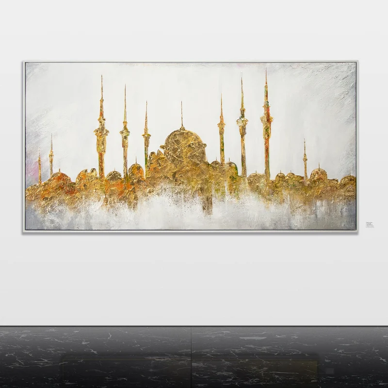 Islamichne moderne leinwandbilder handgemalt "Moschee"