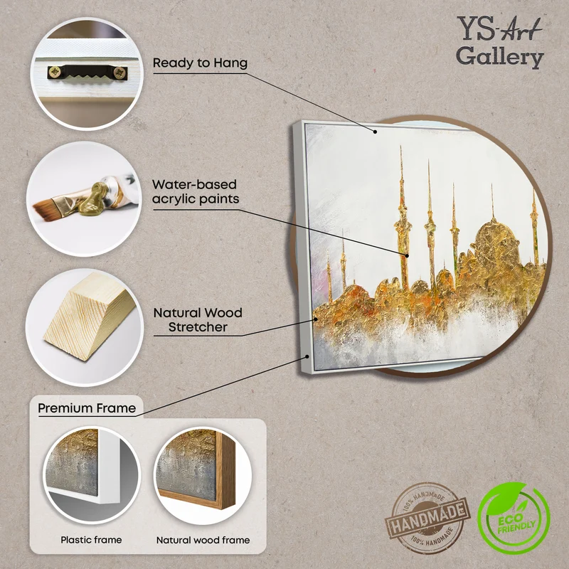 Islamichne moderne leinwandbilder handgemalt "Moschee"