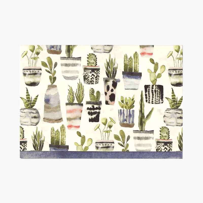 Watercolour Succulents Note Cards